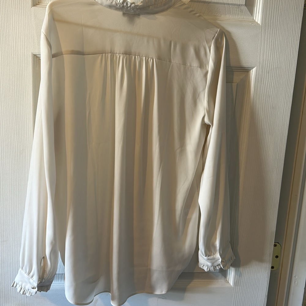 Off White Polyester Blouse - image 3